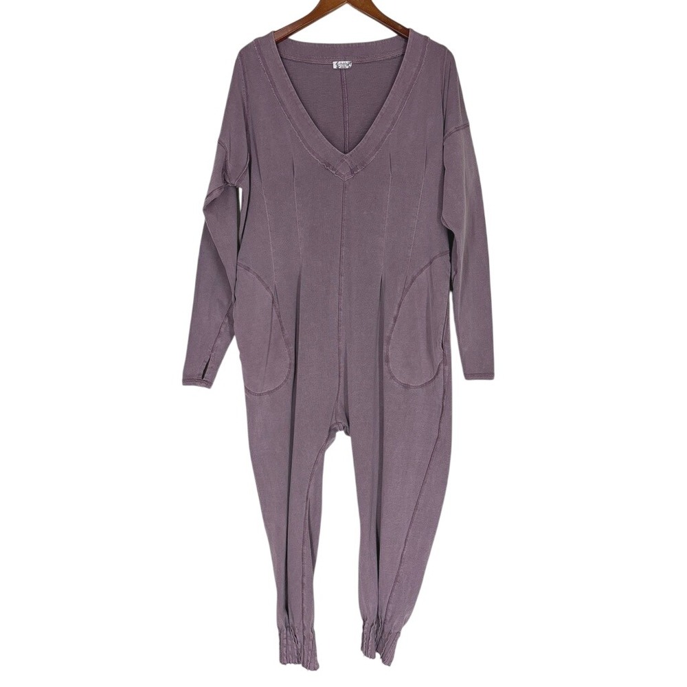 Intimately Free People Onsie Womens Jumpsuit XS Purple Long Sleeve Loungewear